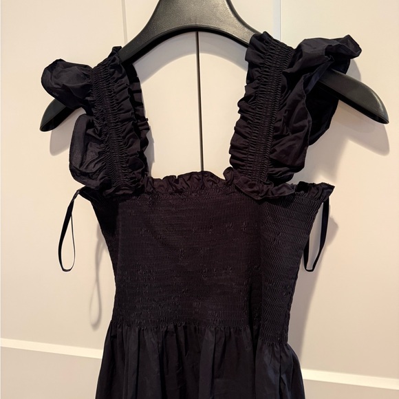 Hill House The Ellie Nap Dress Black Cotton S - Picture 4 of 8